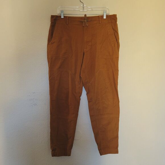 REI Co op Mens Brown Trailsmith Jogger Pants Size 36x32 Drawstring Double Knee - Picture 1 of 9
